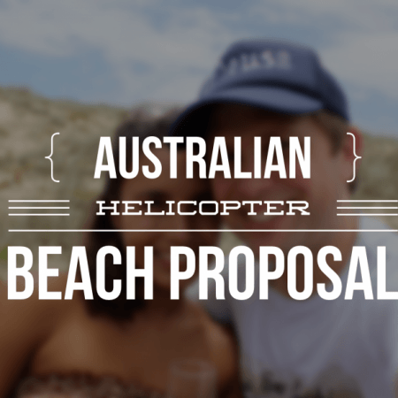 Australian Beach and Helicopter Proposal