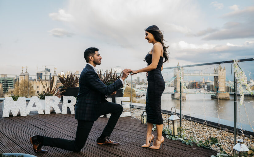Sunset proposal at The Cheval