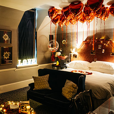 Romantic room decorations with The One Romance